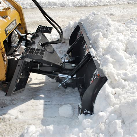 skid steer attach hydraulic snow blade|skid loader snow plow attachments.